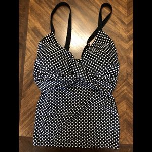 Ava & Viv Polka Dot Tankini Size 24W